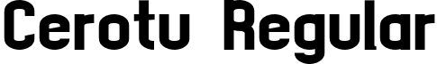 Cerotu Regular font - Cerotu-Regular.otf