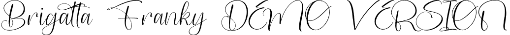 Brigatta Franky DEMO VERSION font - Brigatta Franky DEMO VERSION.otf