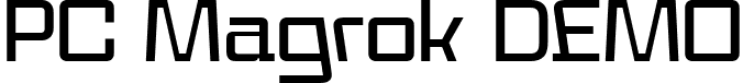 PC Magrok DEMO font - pcmagrokdemoregular-aypn5.ttf