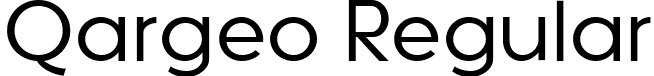 Qargeo Regular font - Qargeo-Regular.ttf