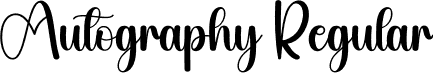 Autography Regular font - Autography.otf