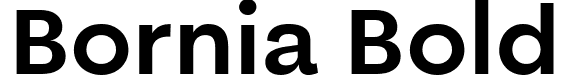 Bornia Bold font - Bornia-Bold.ttf