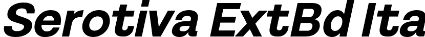 Serotiva ExtBd Ita font - Serotiva-ExtraBoldItalic.otf