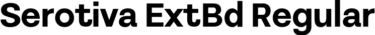 Serotiva ExtBd Regular font - Serotiva-ExtraBold.otf