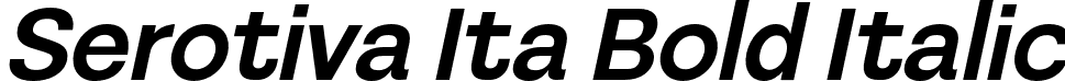 Serotiva Ita Bold Italic font - Serotiva-BoldItalic.otf