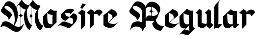 Mosire Regular font - Mosire.ttf