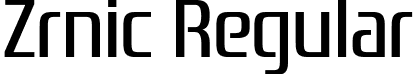 Zrnic Regular font - zrnic rg.ttf