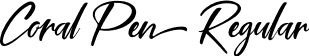 Coral Pen Regular font - Coral Pen Free.ttf