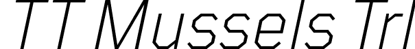 TT Mussels Trl font - TT-Mussels-Trial-Light-Italic.otf