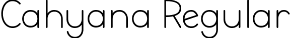 Cahyana Regular font - Cahyana.otf