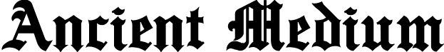 Ancient Medium font - ancient-medium.ttf