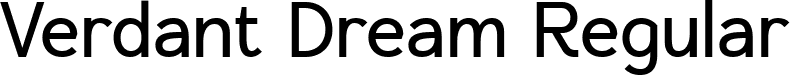 Verdant Dream Regular font - Verdant Dream.ttf