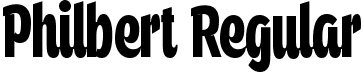 Philbert Regular font - Philbert Regular.ttf