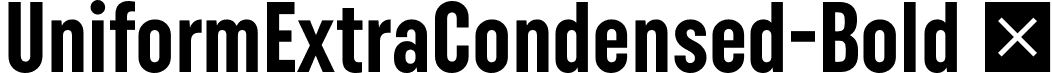 UniformExtraCondensed-Bold  font - Uniform Extra Condensed Bold.otf