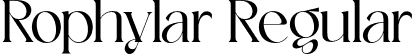 Rophylar Regular font - rophylar.otf