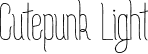 Cutepunk Light font - Cutepunk_Light.otf