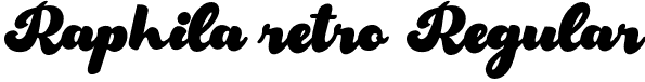 Raphila retro Regular font - raphila-retro.otf