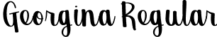 Georgina Regular font - Georgina.ttf