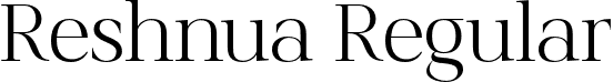 Reshnua Regular font - reshnua.otf