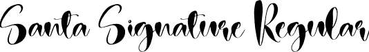 Santa Signature Regular font - Santa-Signature.otf