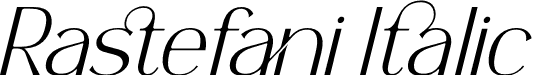 Rastefani Italic font - Rastefani-Italic.otf