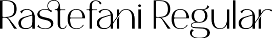 Rastefani Regular font - Rastefani.otf