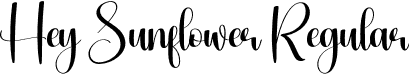 Hey Sunflower Regular font - Hey-Sunflower.otf