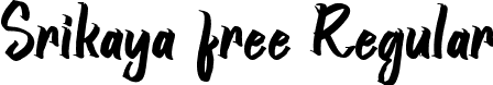 Srikaya free Regular font - Srikaya free.ttf