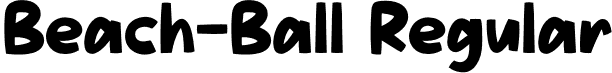 Beach-Ball Regular font - Beach-Ball.otf