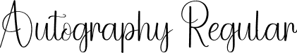 Autography Regular font - Autography.otf