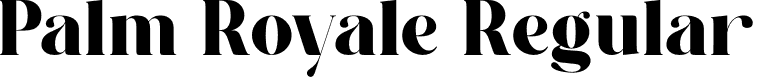 Palm Royale Regular font - Palm Royale.ttf