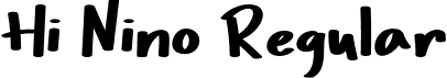 Hi Nino Regular font - HiNino-Regular.otf