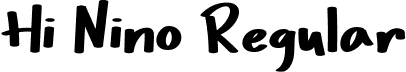 Hi Nino Regular font - HiNino-Regular.ttf