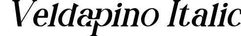 Veldapino Italic font - Veldapino (Italic).ttf