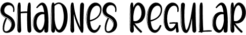 Shadnes Regular font - Shadnes.otf