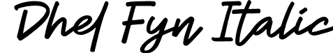 Dhel Fyn Italic font - Dhel-Fyn-Italic.otf