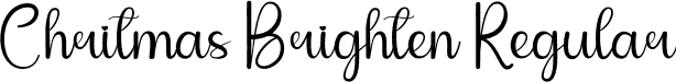 Chritmas Brighten Regular font - Chritmas-Brighten.otf