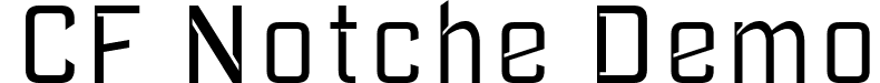 CF Notche Demo font - cfnotchedemoregular-6rywg.otf