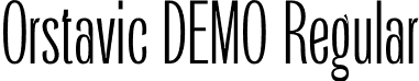 Orstavic DEMO Regular font - Orstavic-DEMO.otf