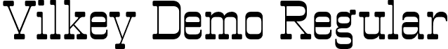 Vilkey Demo Regular font - Vilkey-Regular.otf