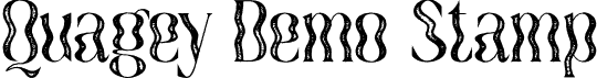 Quagey Demo Stamp font - Quagey-Stamp.otf