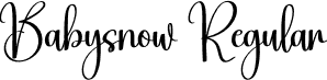 Babysnow Regular font - Babysnow.otf