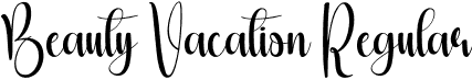 Beauty Vacation Regular font - Beauty-Vacation.otf