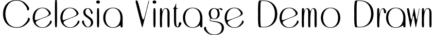 Celesia Vintage Demo Drawn font - Celesia-Drawn.otf