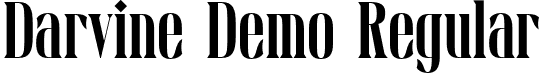 Darvine Demo Regular font - Darvine-Regular.otf