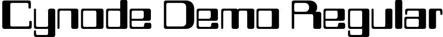 Cynode Demo Regular font - Cynode-Regular.otf