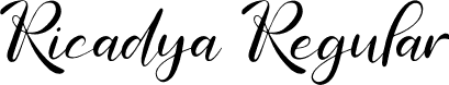 Ricadya Regular font - Ricadya.otf