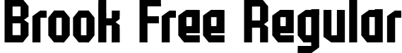 Brook Free Regular font - Brook-Free.otf