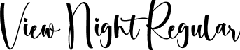 View Night Regular font - View Night.ttf