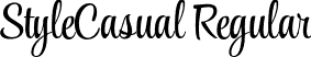 StyleCasual Regular font - TypeSETit - StyleCasual.otf